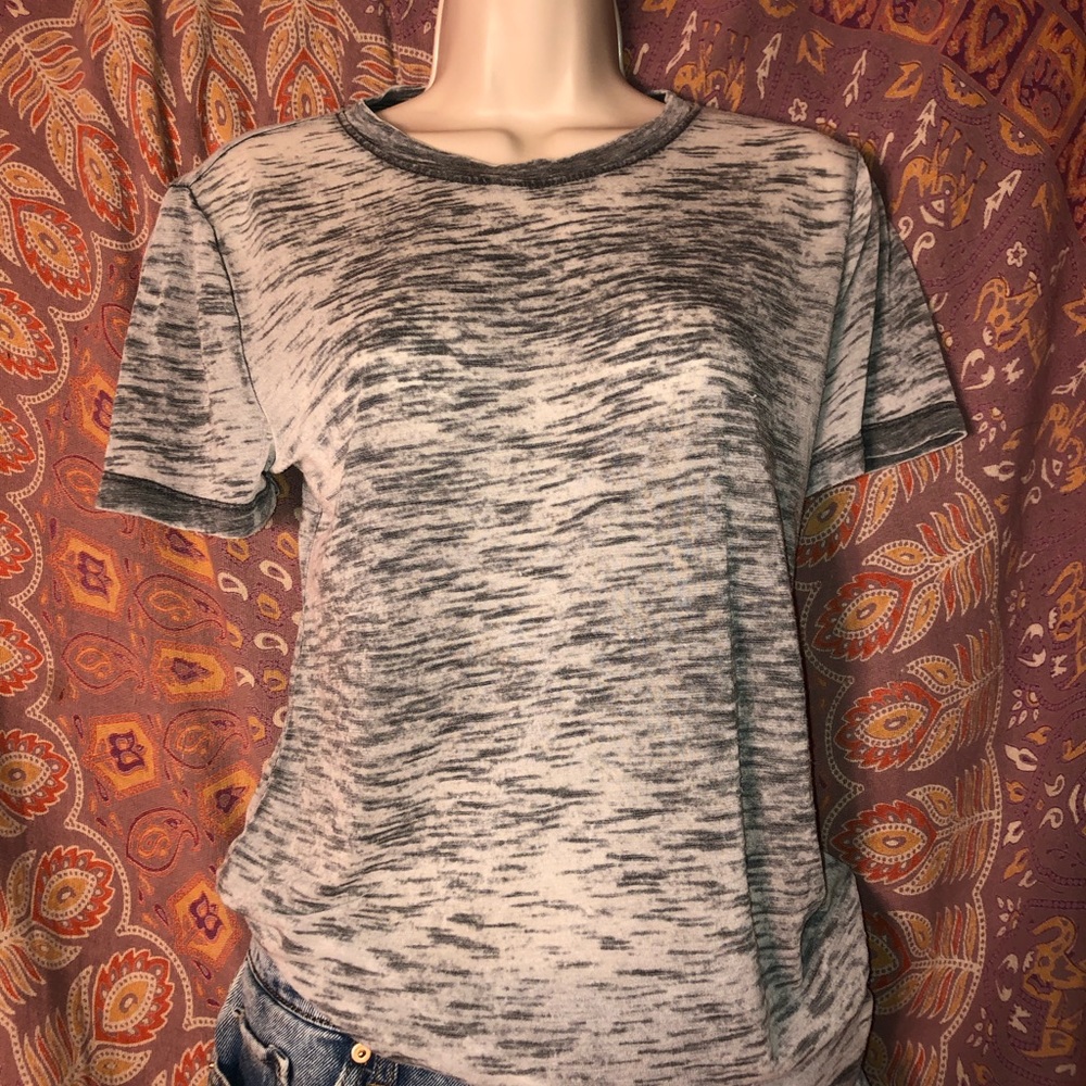 grey see through forever 21 tee